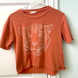 Altar’d State orange tiger graphic tee